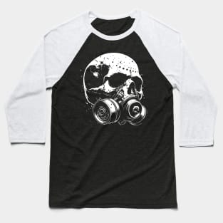 skull gasmask Baseball T-Shirt